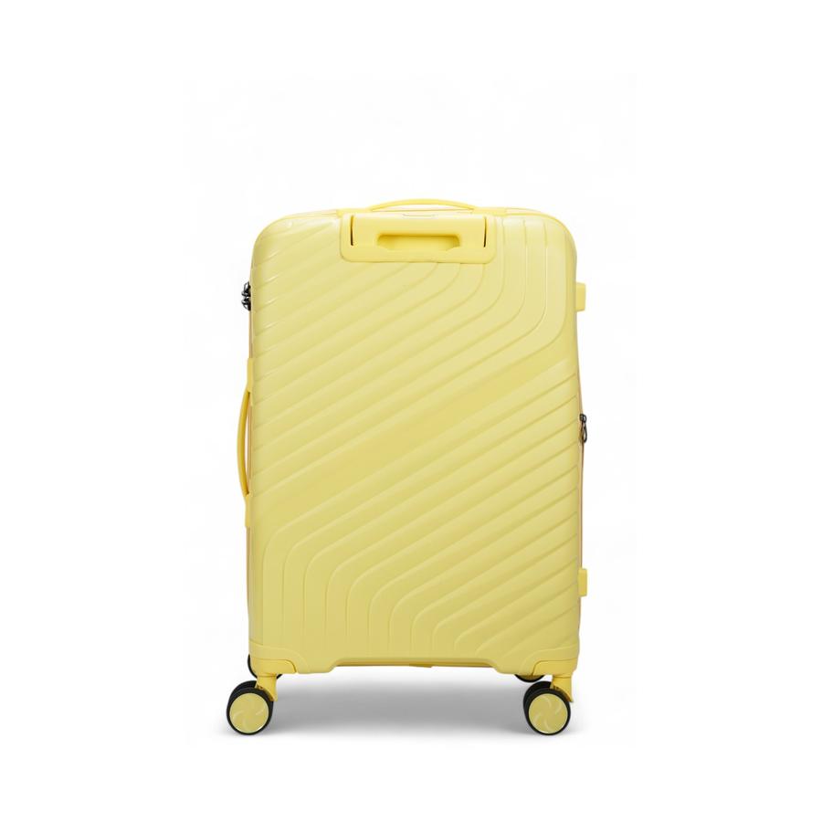Nomad Journey 66cm Hardside Checked Suitcase Yellow Yellow