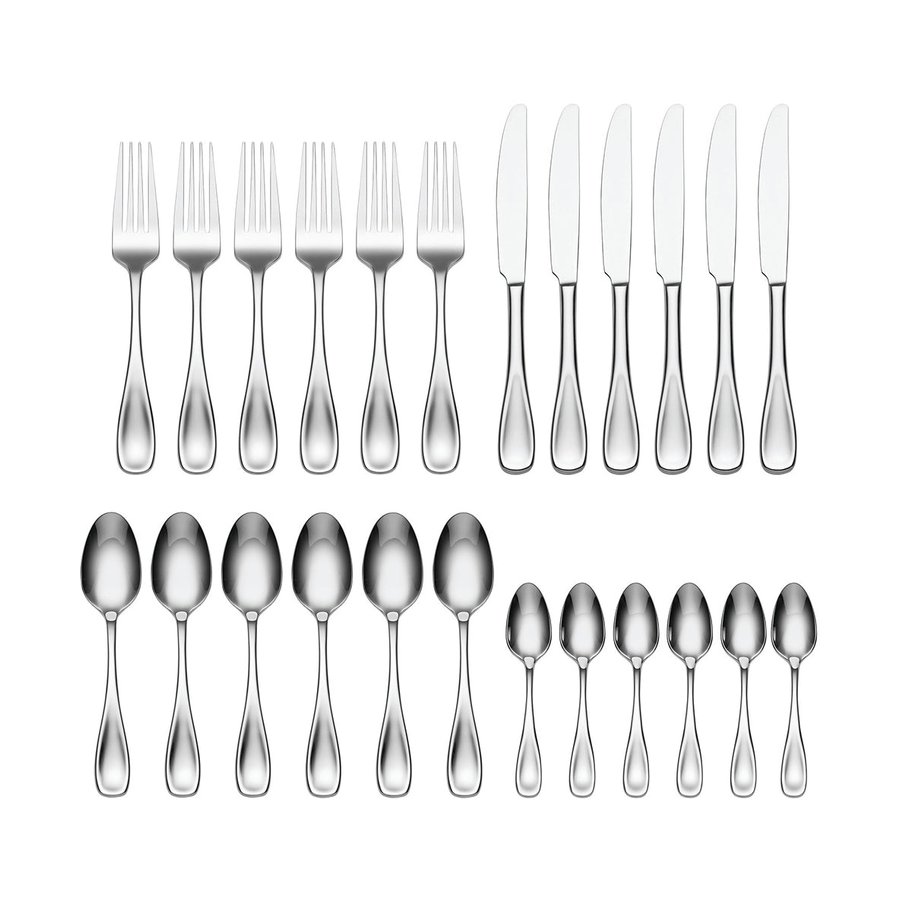 Oneida Voss 24 Piece Cutlery Set Stainless Steel Stainless Steel