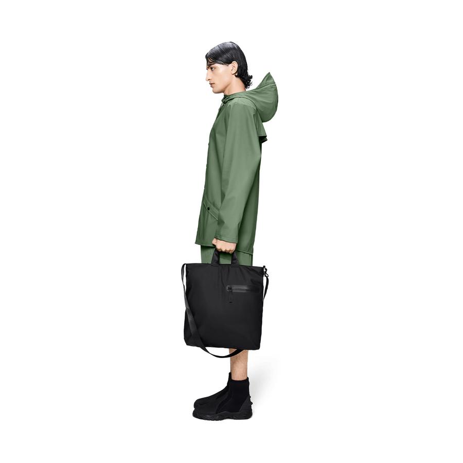 Rains Dash Tote Bag Black Black
