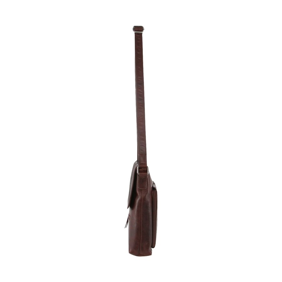 Milleni Leona Women's Leather Crossbody Bag Chestnut Chestnut