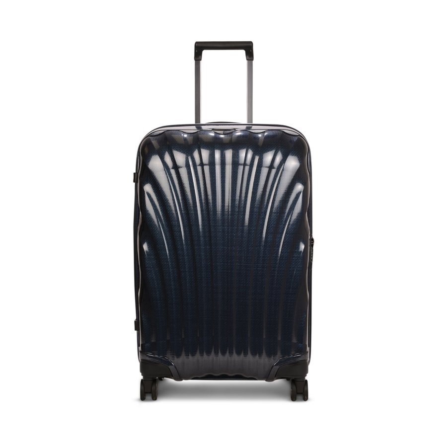 Samsonite C-Lite 69cm CURV Checked Suitcase Midnight Blue Midnight Blue