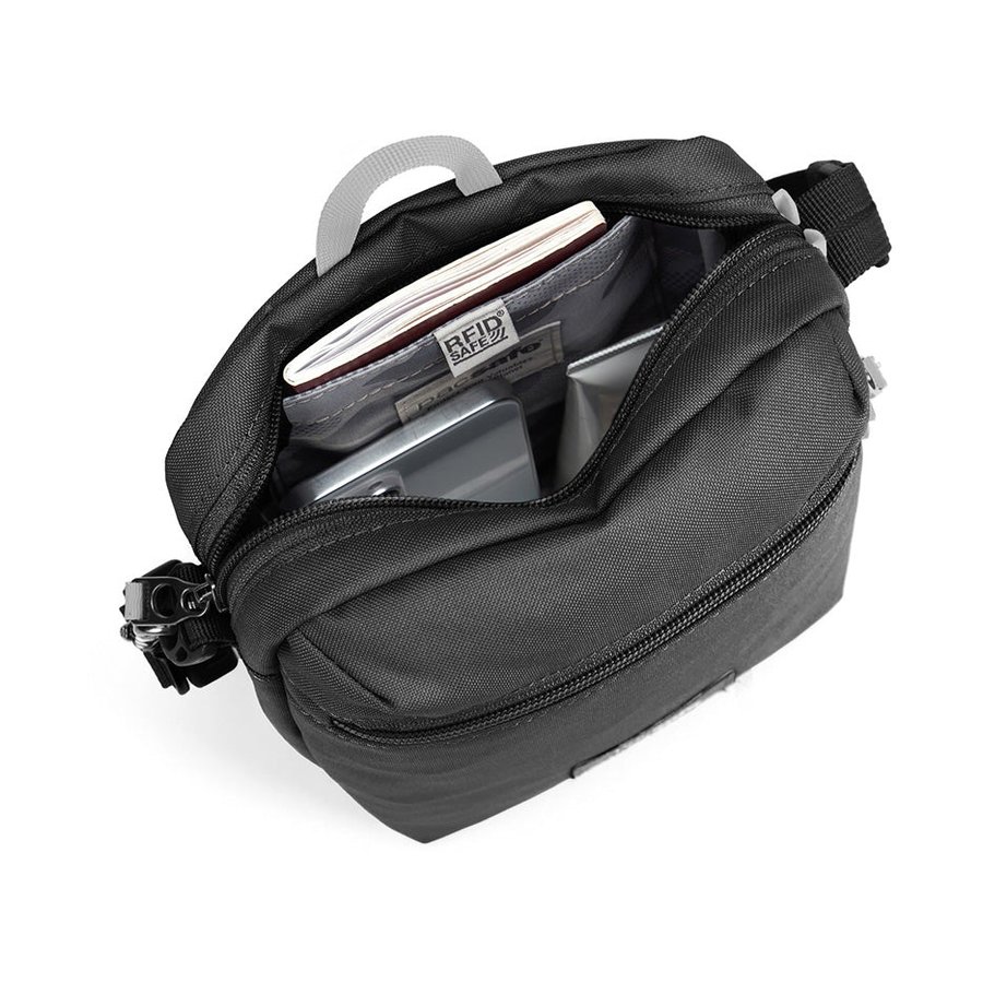 Pacsafe GO Anti-Theft Recycled Festival Crossbody Bag Jet Black Jet Black