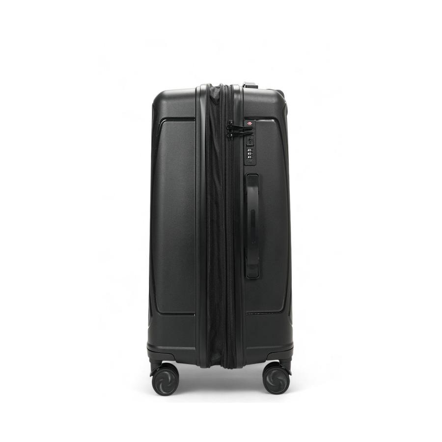 Nomad Quest 65cm Hardside Checked Suitcase Black Black