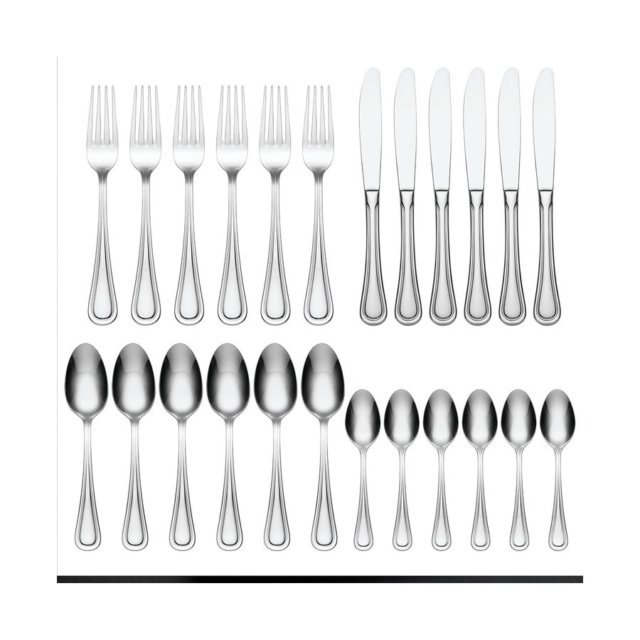 Oneida Barcelona 24 Piece Cutlery Set Stainless Steel Stainless Steel