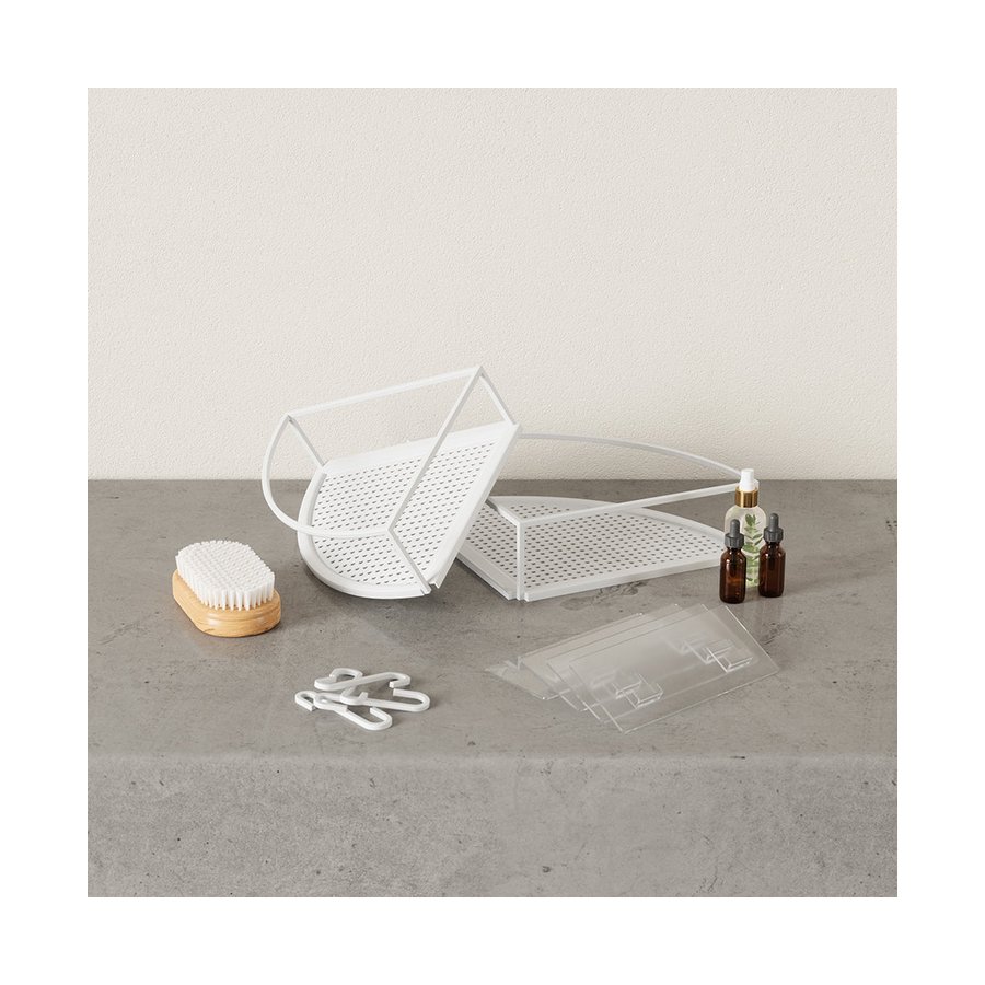 Umbra Cubiko Corner Bins (Set of 2) White White