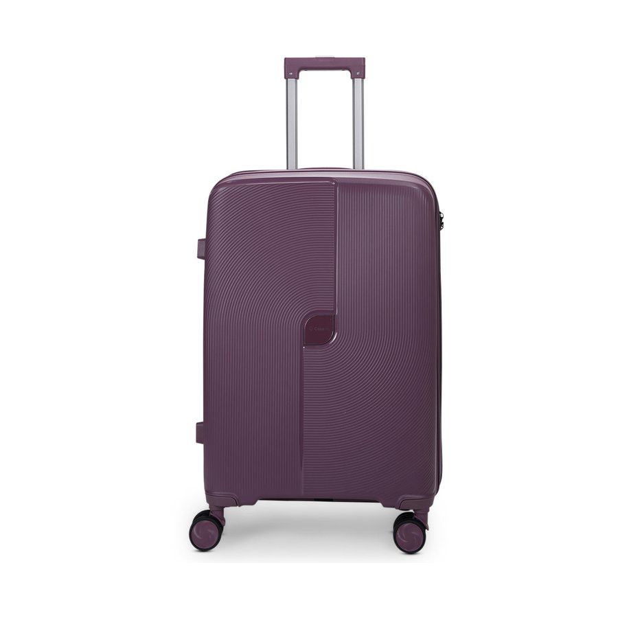 Caselite Aero 65cm Hardside Checked Suitcase Purple Purple