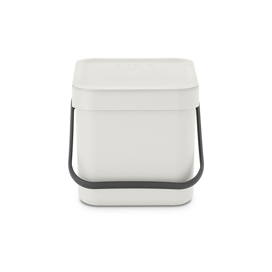 Brabantia Sort & Go Waste Bin (6L) Light Grey Light Grey