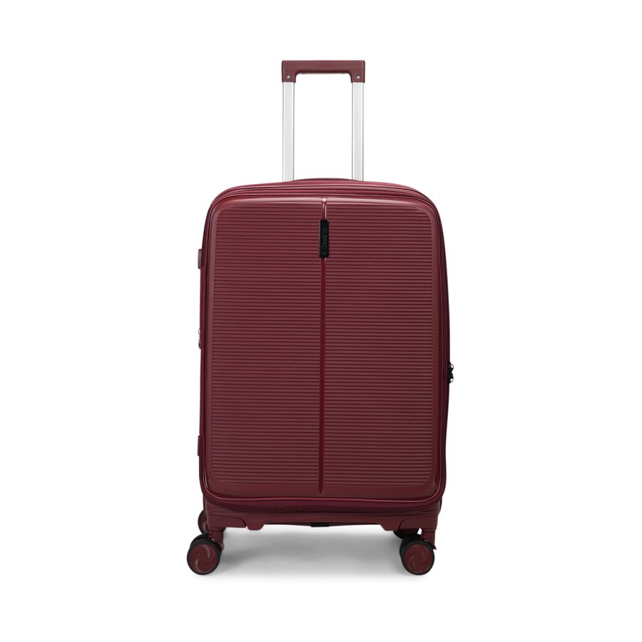 Caselite Venture 57cm & 66cm Top Open Hardside Luggage Set Dark Red Dark Red