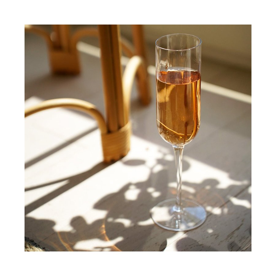 Luigi Bormioli Jazz 210ml Flute Gift Set of 4 Clear Clear