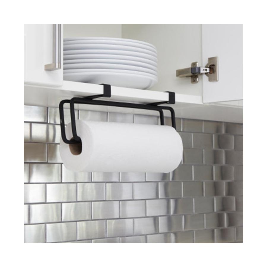 Umbra Squire Wall-Mounted Paper Towel Holder Black Black