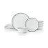 Mikasa Limestone 12-Piece Porcelain Dinner Set White