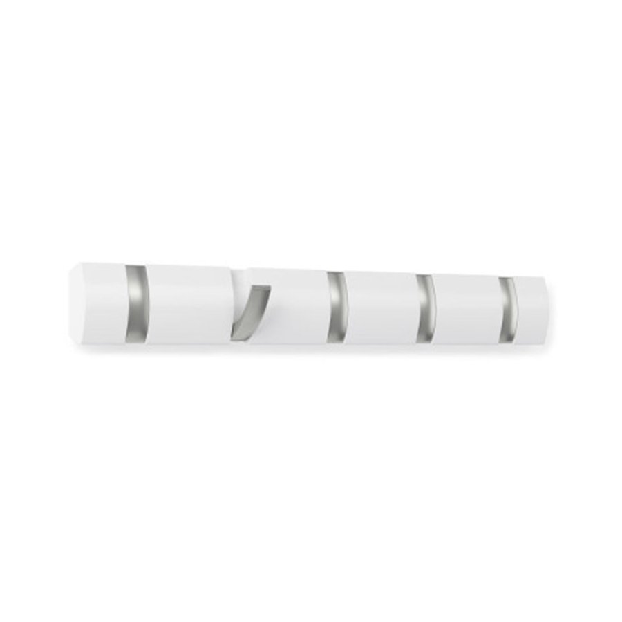 Umbra Flip 5 Wall Mounted Hook White White