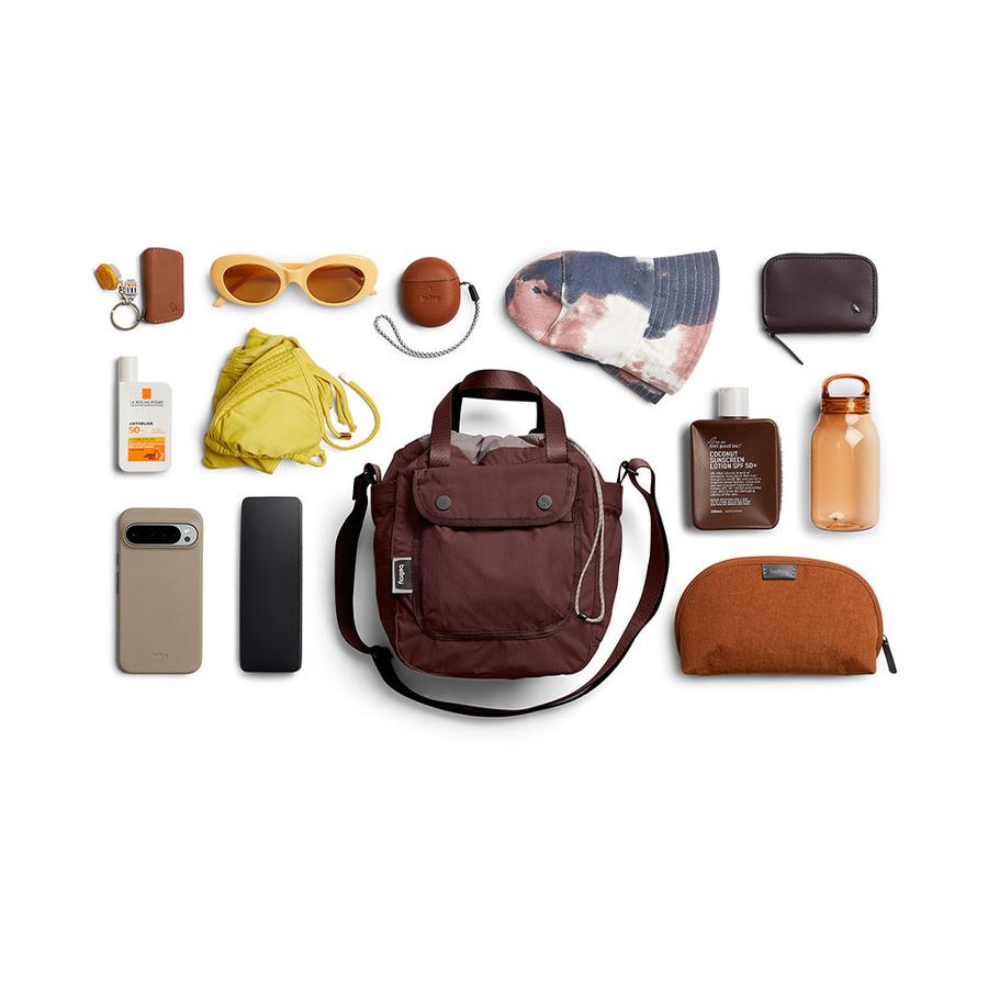 Bellroy Cinch Bucket Bag Burgundy Burgundy