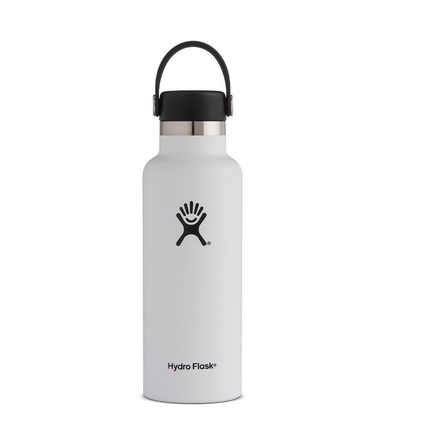 Hydro Flask 18oz (532ml) Standard Mouth Drink Bottle White White