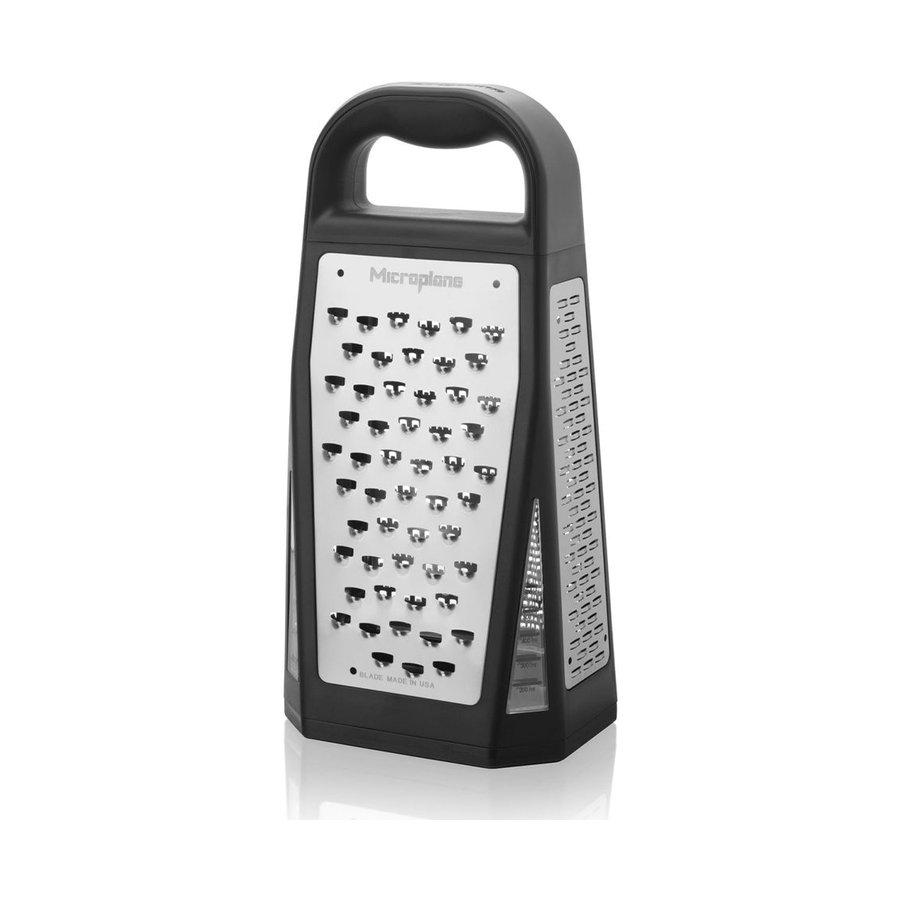 Microplane Elite 5-in-1 Box Grater Black Black