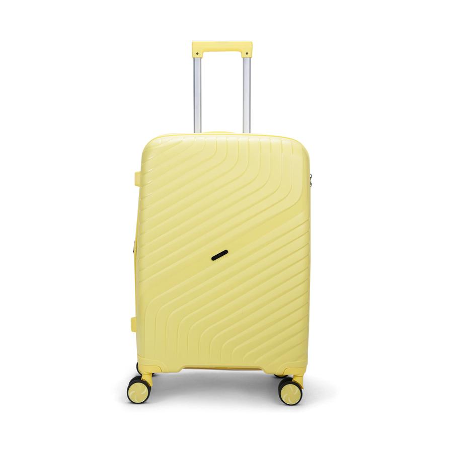 Nomad Journey 66cm Hardside Checked Suitcase Yellow Yellow