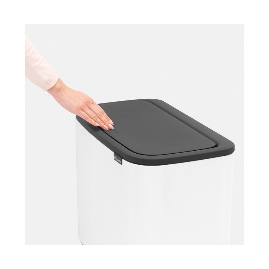 Brabantia Bo Touch Bin (11 + 23L) White White