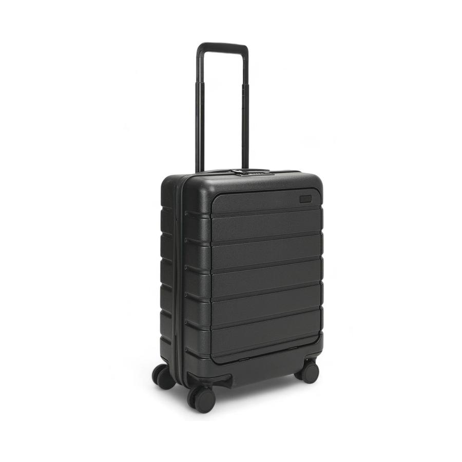 Explorer Arlo Pro 52cm Front Access Hardside Carry-On Suitcase Black Black