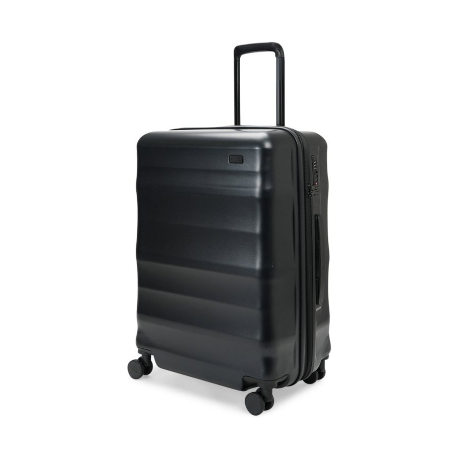 Explorer Luna-Air 63cm Hardside Checked Suitcase Black Black