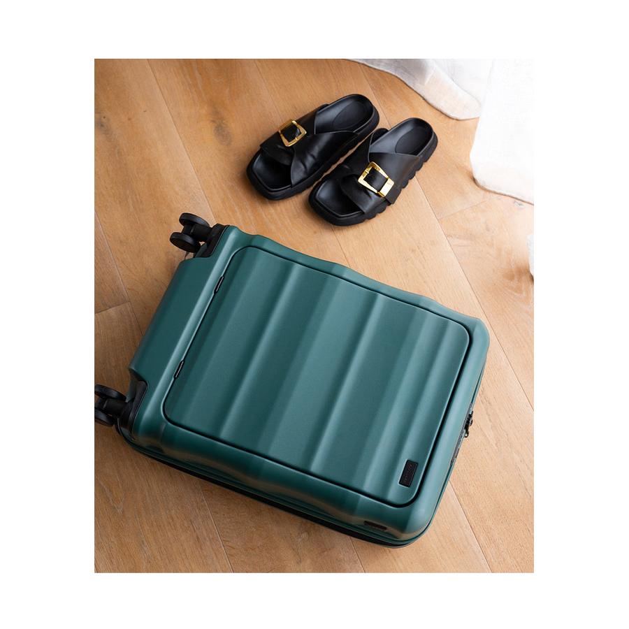 Explorer Luna-Air 55cm Front Access Hardside Carry-On Suitcase Forest Green Forest Green