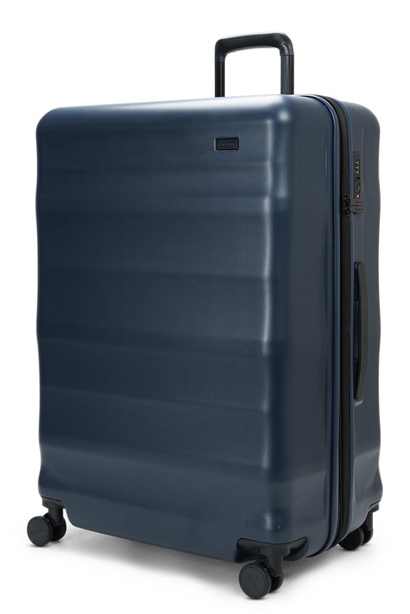 Explorer Luna-Air 74cm Hardside Checked Suitcase Navy