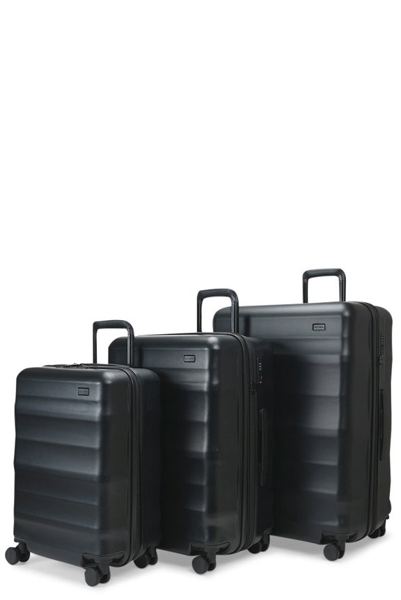 Explorer Luna-Air 55cm, 63cm & 74cm Hardside Luggage Set Black