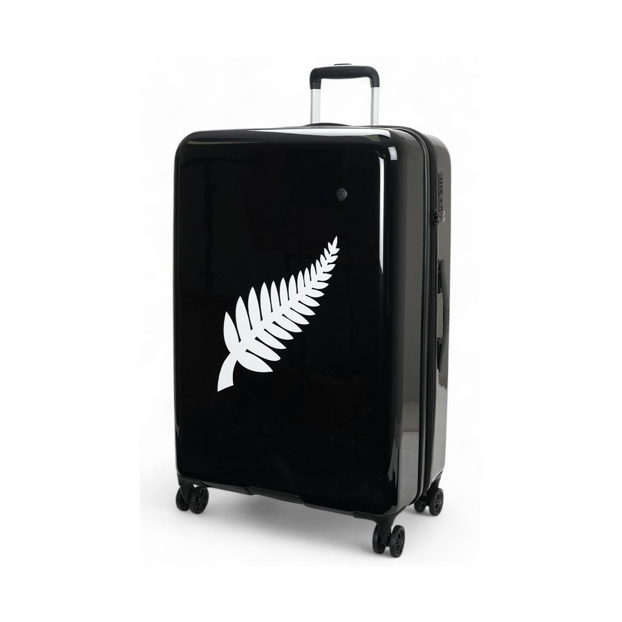 Caselite NZ Map/Fern 77cm & 77cm Hardside Luggage Set Black Black