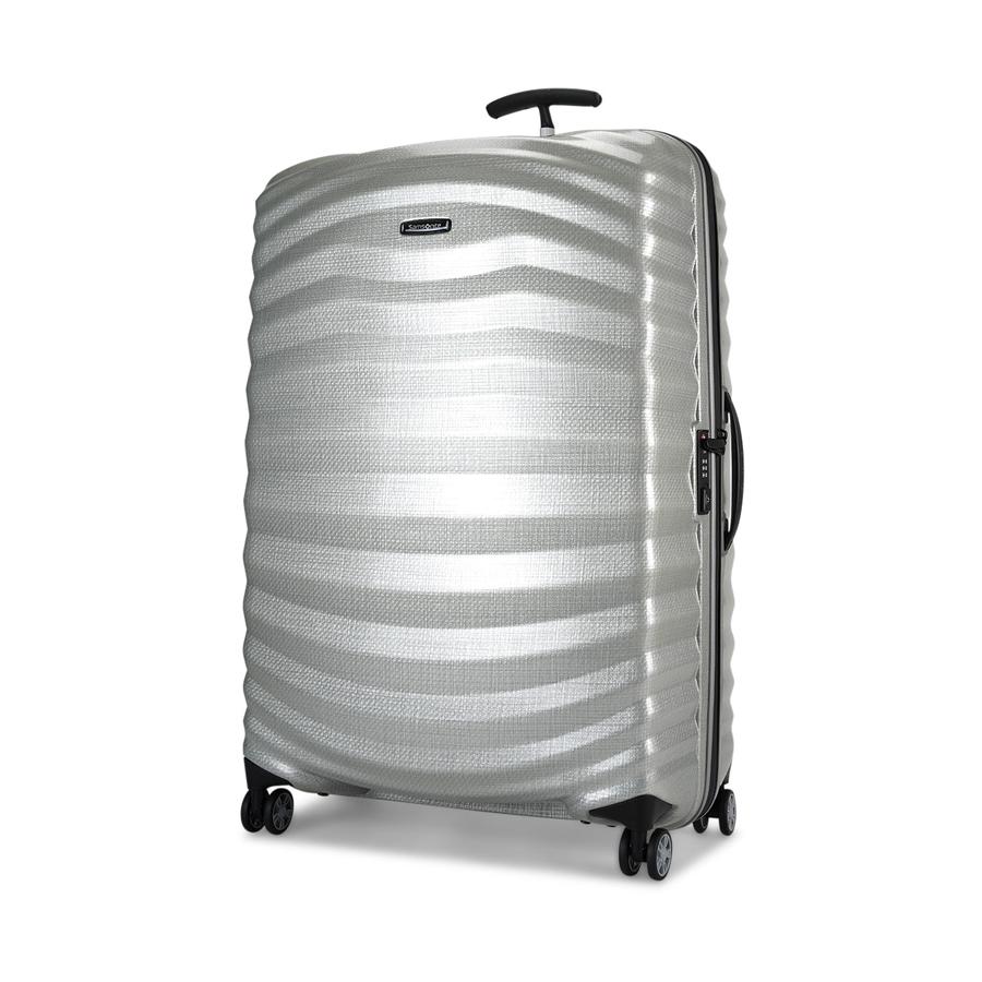 Samsonite Lite-Shock Sport 81cm CURV Checked Suitcase Silver Silver