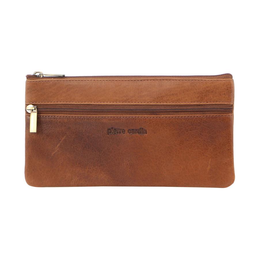Pierre Cardin Tegan Women's Italian Leather Phone Wallet Cognac Cognac