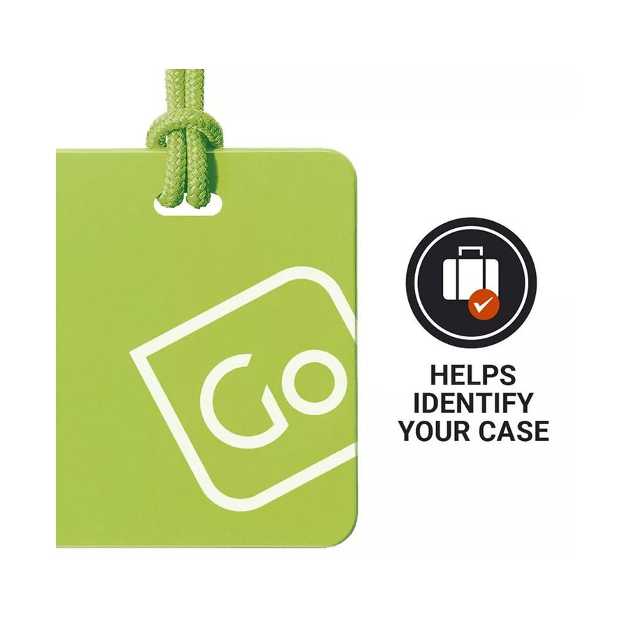 Go Travel Luggage Tags Twin Pack Yellow/Green Yellow/Green