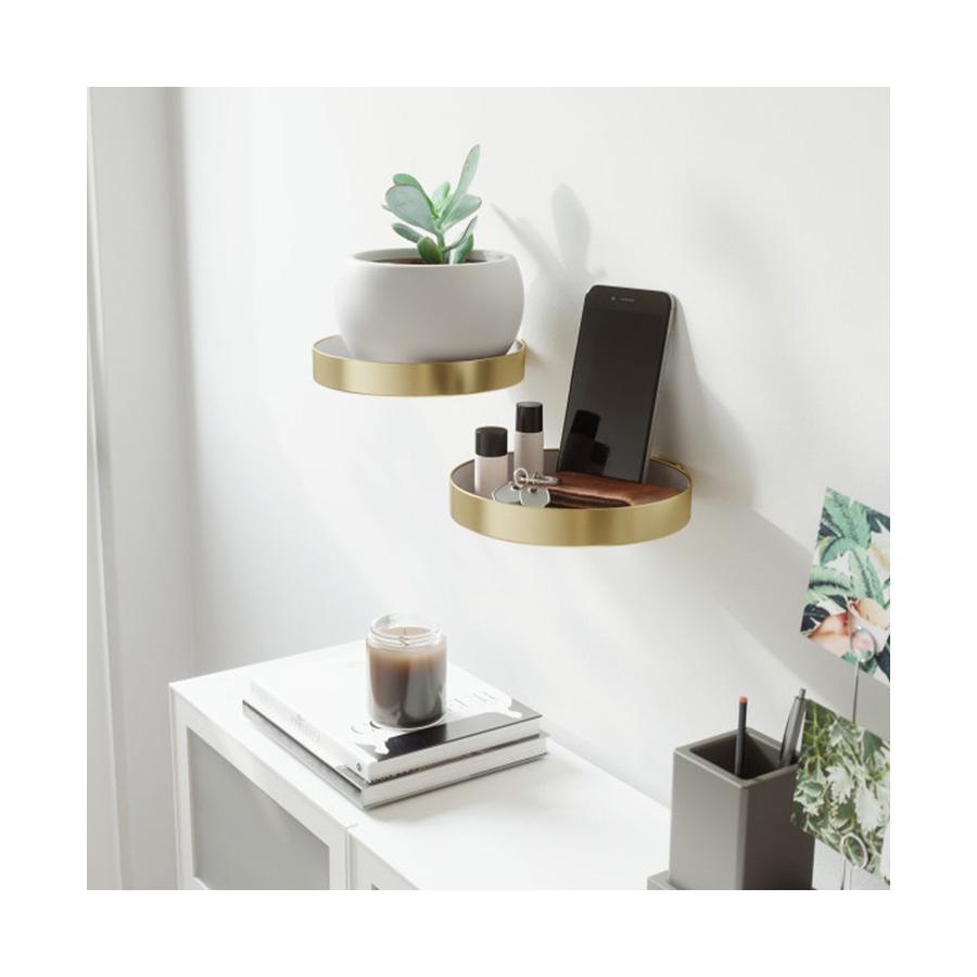 Umbra Perch Shelves (Set of 2) Brass Brass