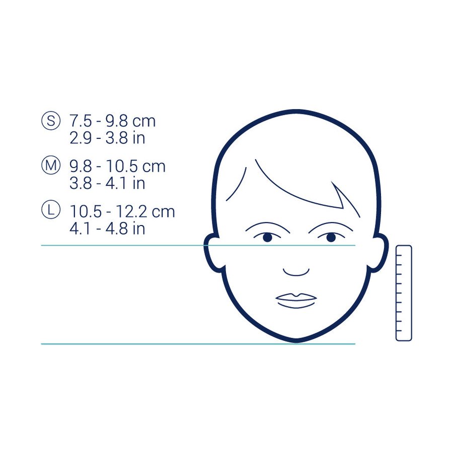 Pacsafe Protective & Reusable Silver Ion Face Mask Grey Large