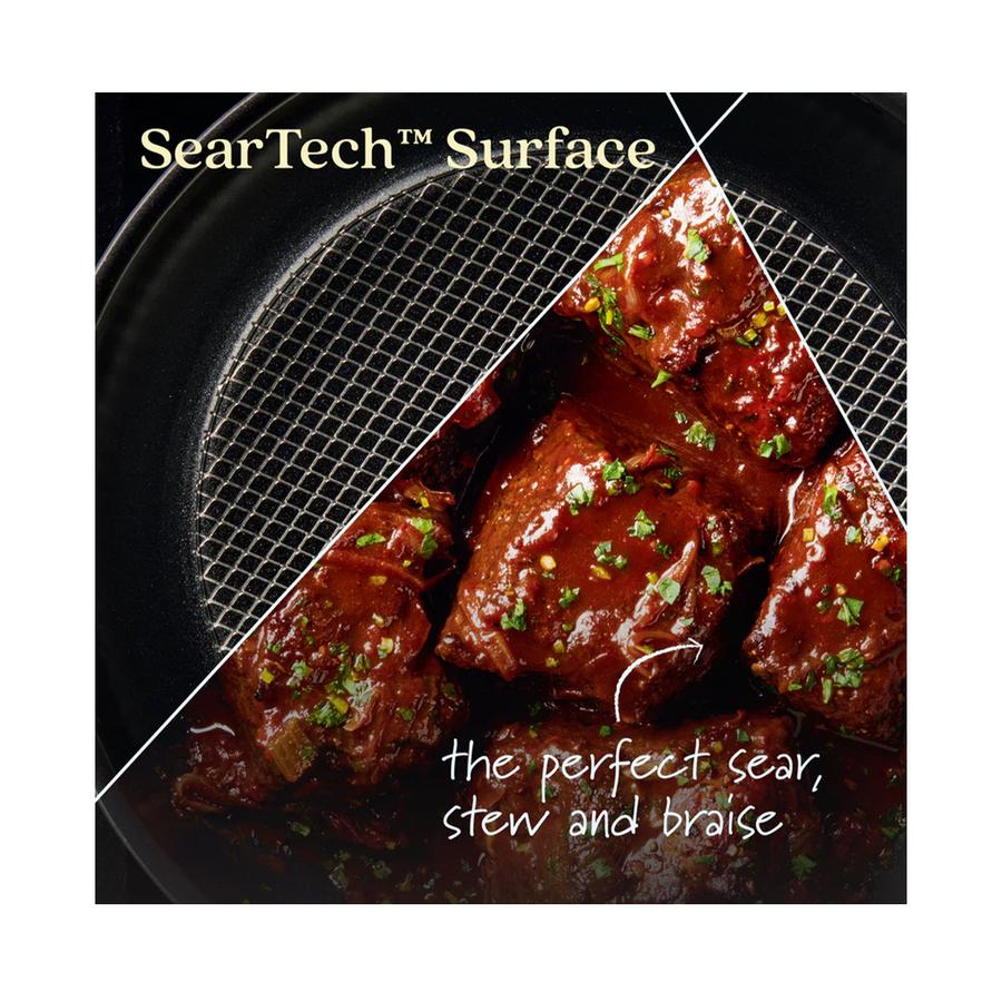 Anolon SearTech 24cm (3.8L) Casserole Pot Black Black