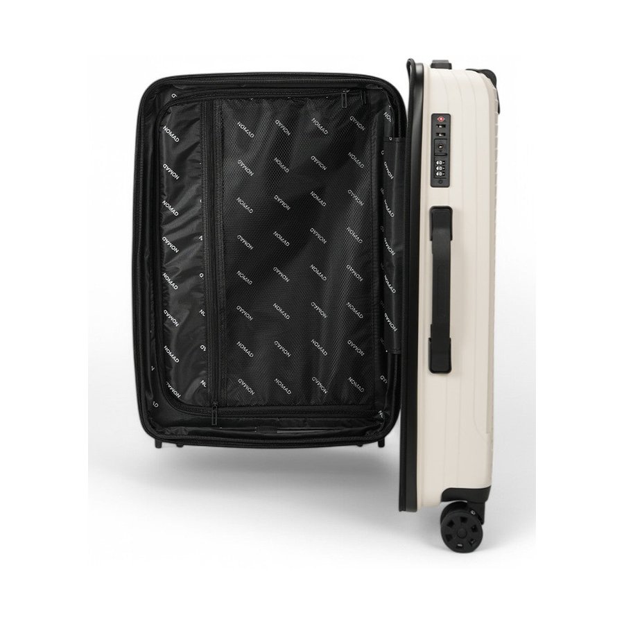 Nomad Venture 65cm Hardside Checked Suitcase White White