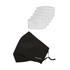 Explorer Face Mask + PM2.5 Filters (5 Pack) Black