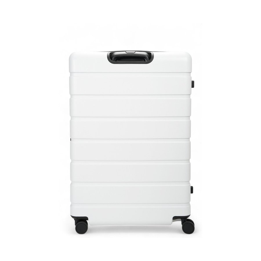 Explorer Arlo Pro 75cm Hardside Expandable Checked Suitcase White White