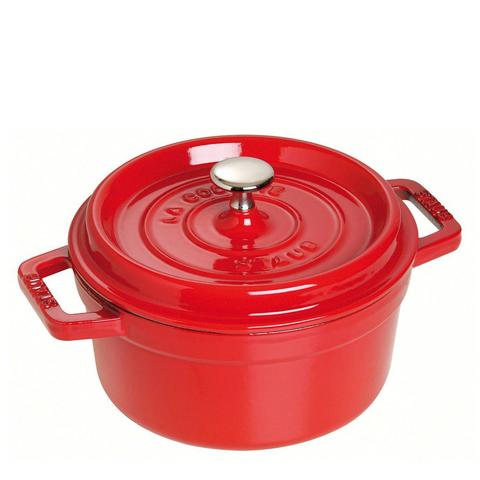 Staub 28cm (6.7L) Round Cocotte Cherry Red