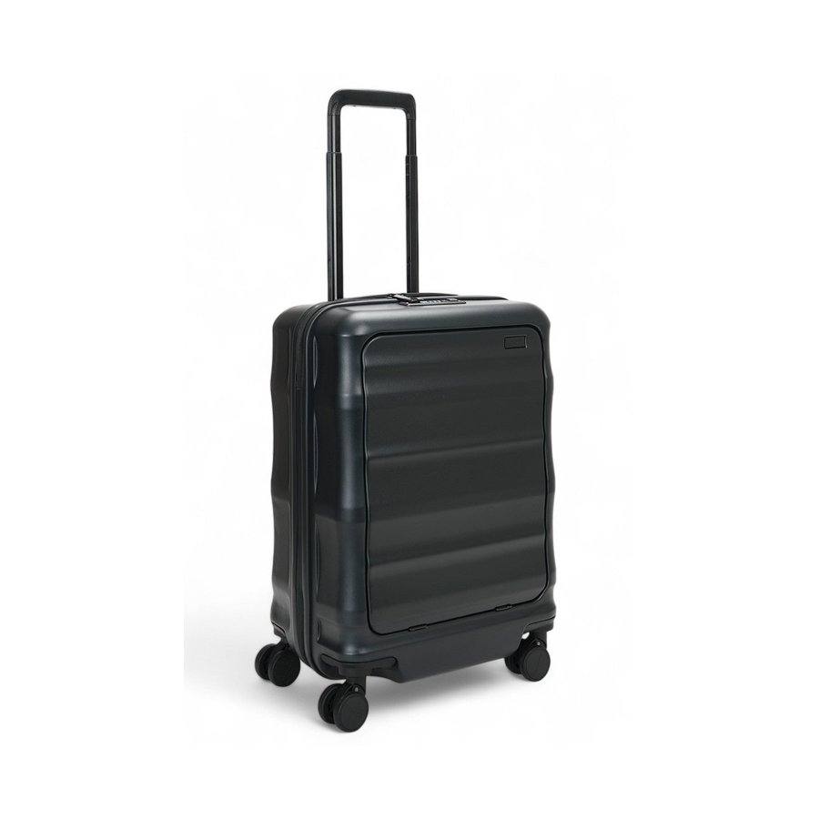 Explorer Luna-Air 55cm Front Access Hardside Carry-On Suitcase Black Black