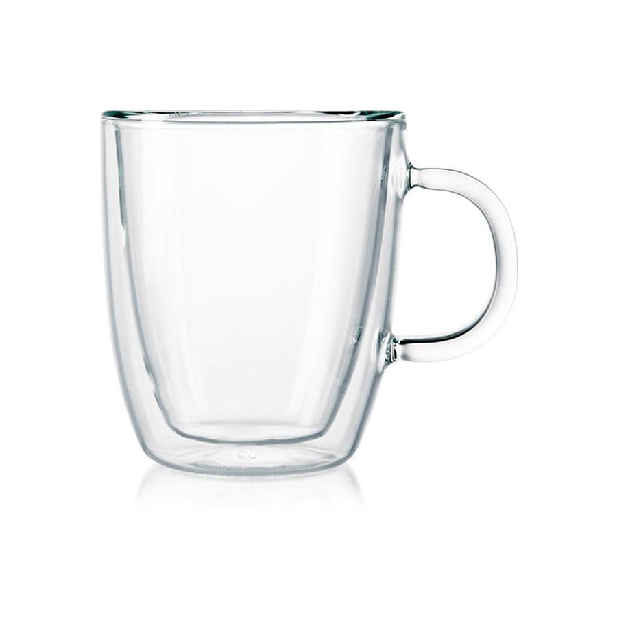 Bodum Bistro 300ml Double Wall Mugs (Set of 2) Transparent Transparent