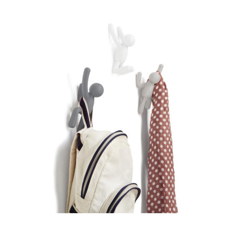 Umbra Buddy Wall Hooks (Set of 3) Grey Grey