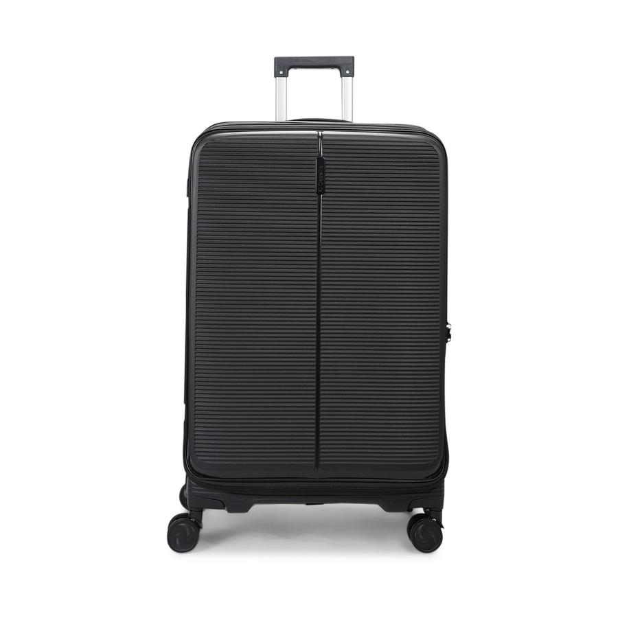 Caselite Venture 57cm & 76cm Top Open Hardside Luggage Set Black Black