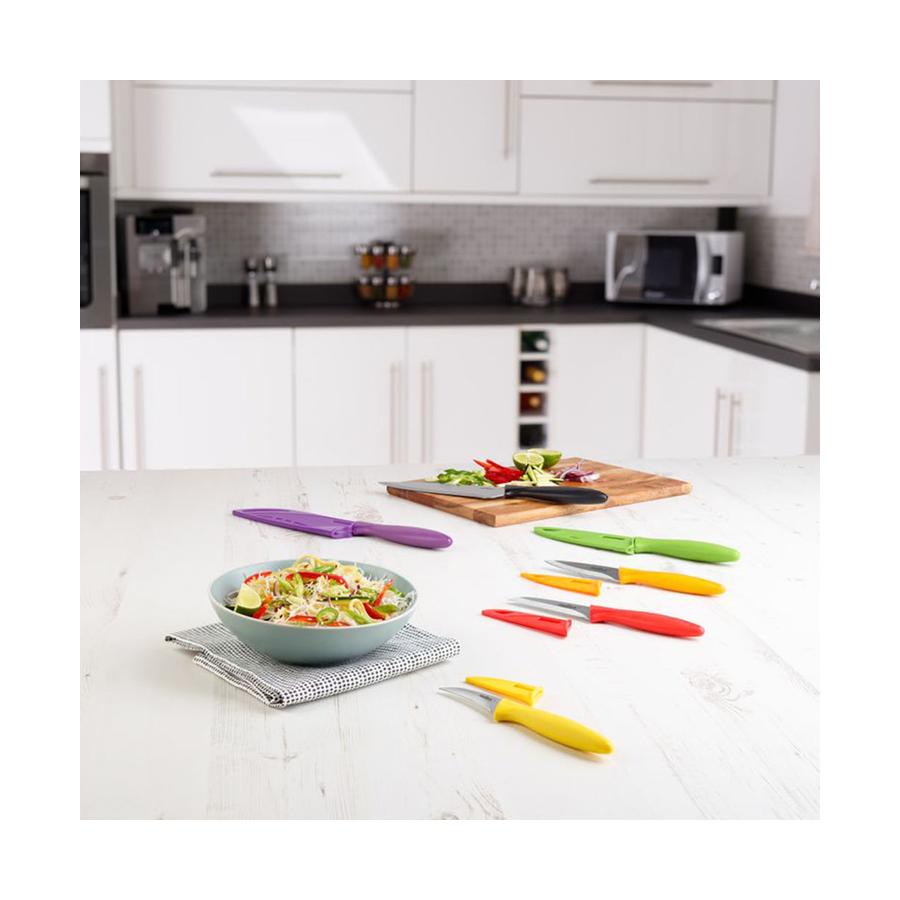 Zyliss Stainless Steel 6 Piece Knife Set Multi Coloured Multi Coloured
