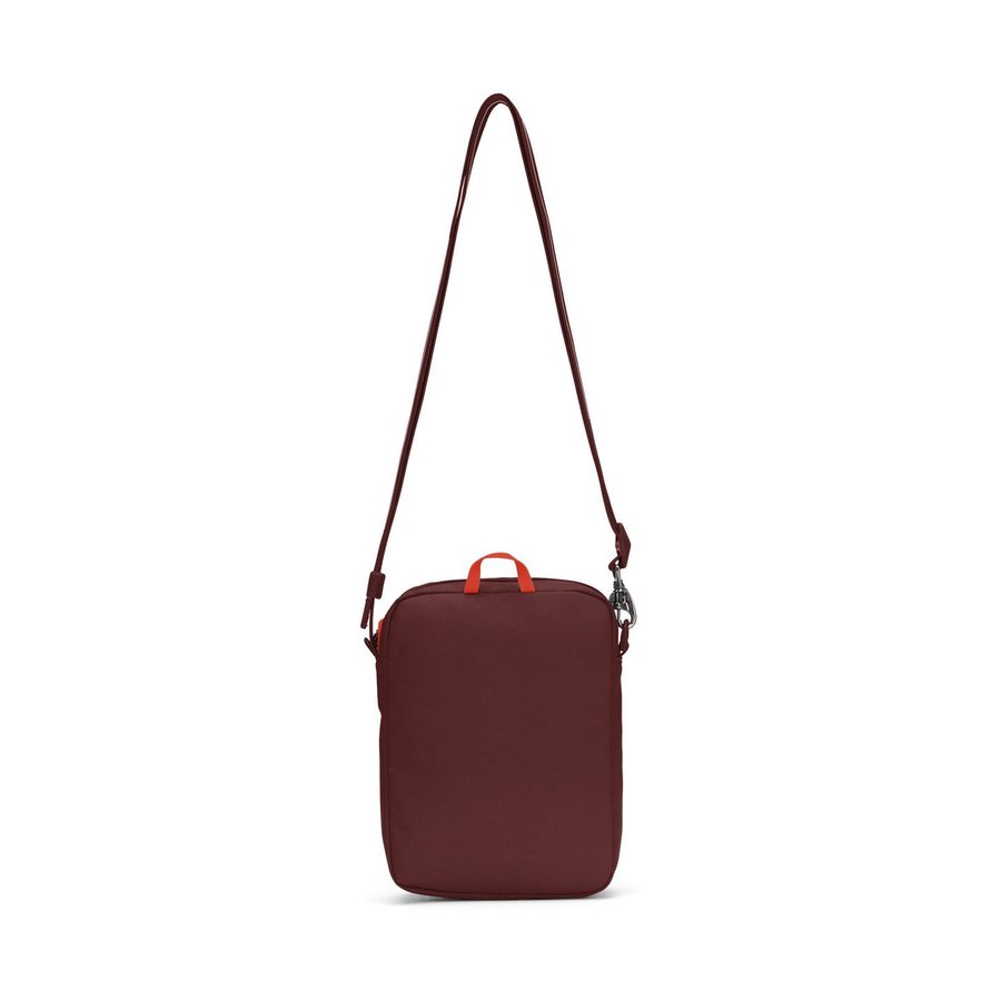 Pacsafe GO Anti-Theft Recycled Festival Crossbody Bag Garnet Red Garnet Red