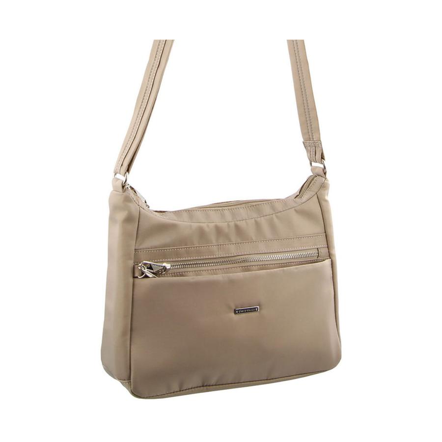 Pierre Cardin Ava Anti-Theft Crossbody Bag Taupe Taupe