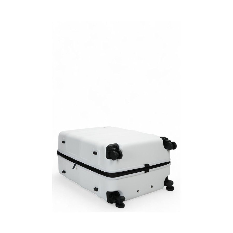Explorer Luna-Air 74cm Hardside Checked Suitcase White White