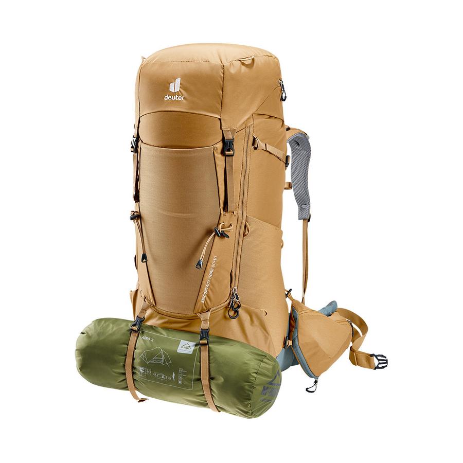 Deuter Aircontact Core 60+10 Trekking Backpack Almond-Teal Almond-Teal