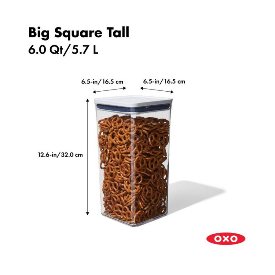 OXO Good Grips POP 5.7L Big Square Tall Container Clear Clear
