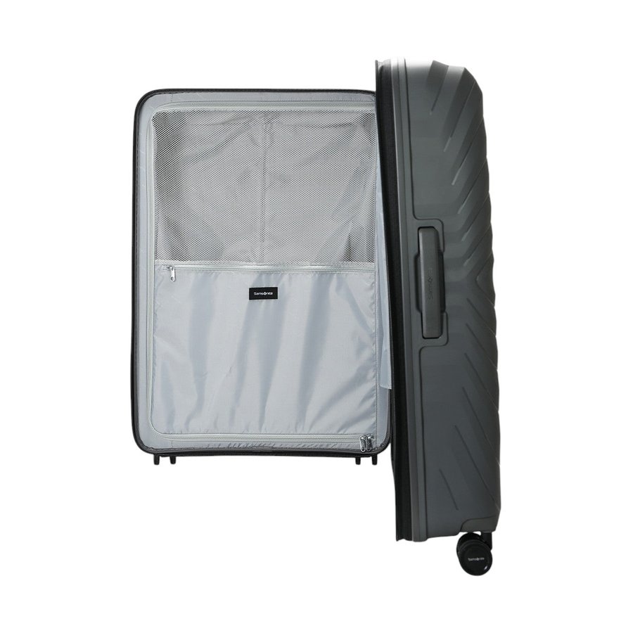 Samsonite Octolite Neo 81cm Hardside Checked Suitcase Gunmetal Gunmetal