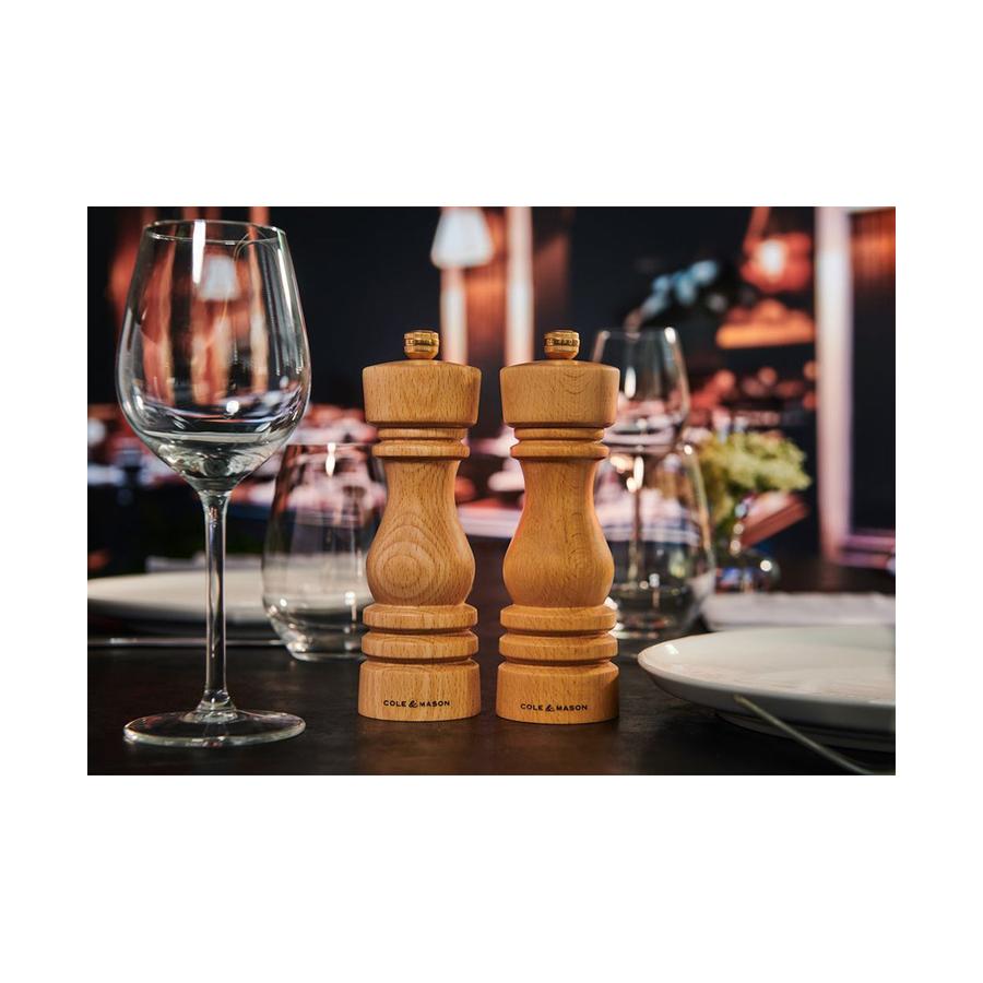 Cole & Mason London Mills Gift Set - 18cm Natural Beech Natural Beech