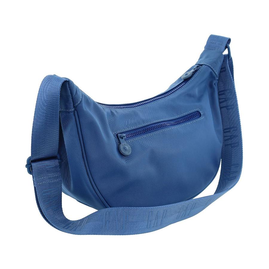 Gap Avaya Ladies Nylon Crescent Crossbody Bag Blue Blue